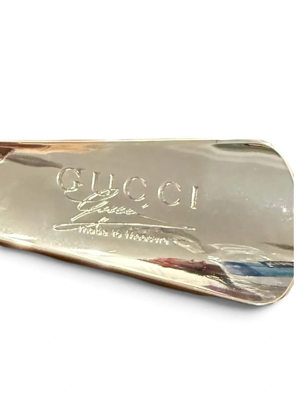 Gucci Silver Shoe Horn Keyring